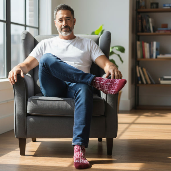 Afrikaanse sokken / Afro socks set OWURA  met tasje - Set van 4