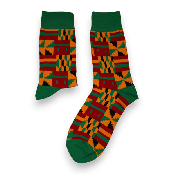 SJAAL & SOK SET - Afrikaanse print kente Winter Sjaal + Sokken