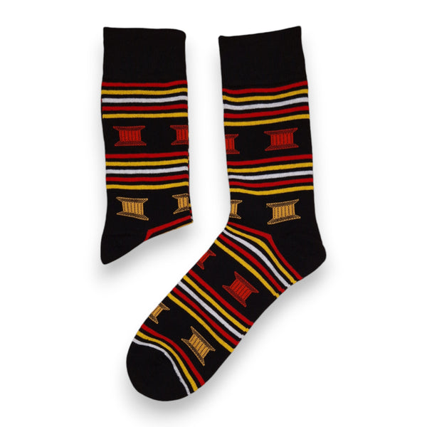 Afrikaanse sokken / Afro socks set UKI met tasje - Set van 5 