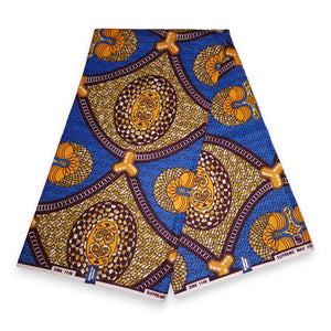 Afrikaanse stof - Blauwe style - 100% katoen