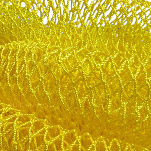 Afrikaanse spons / net sponge - traditionele SAPO spons / scrub spons - Geel