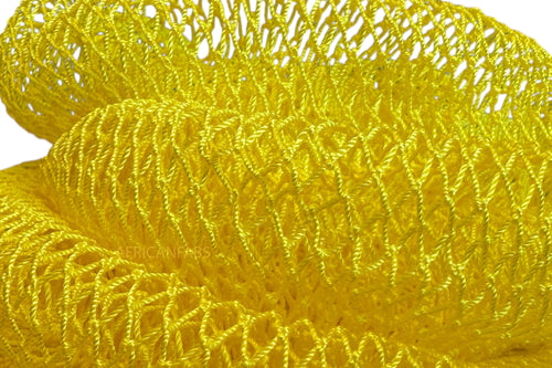 Afrikaanse spons / net sponge - traditionele SAPO spons / scrub spons - Geel