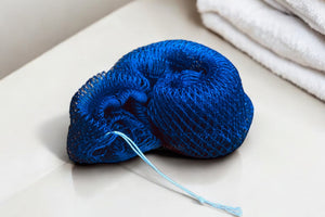 Afrikaanse spons / net sponge - traditionele SAPO spons / scrub spons - Blauw