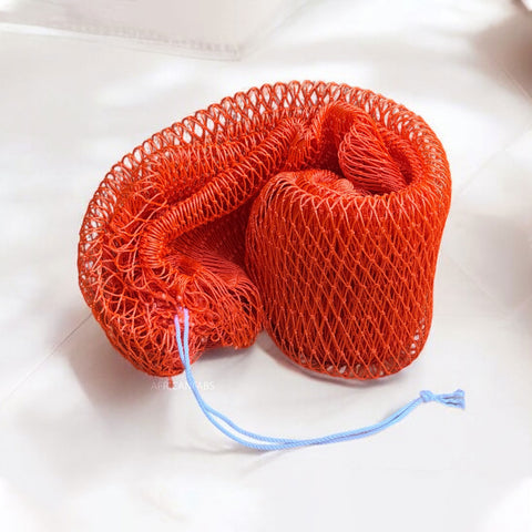 Afrikaanse spons / net sponge - traditionele SAPO spons / scrub spons - Oranje