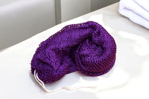 Afrikaanse spons / net sponge - traditionele SAPO spons / scrub spons - Paars