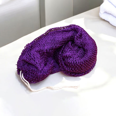 Afrikaanse spons / net sponge - traditionele SAPO spons / scrub spons - Paars