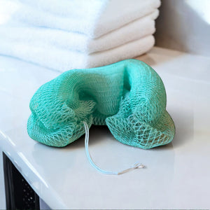 Afrikaanse spons / net sponge - traditionele SAPO spons / scrub spons - Turquoise 