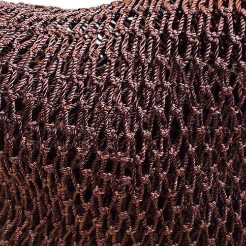 Afrikaanse spons / net sponge - traditionele SAPO spons / scrub spons - Bruin