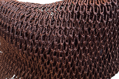 Afrikaanse spons / net sponge - traditionele SAPO spons / scrub spons - Bruin