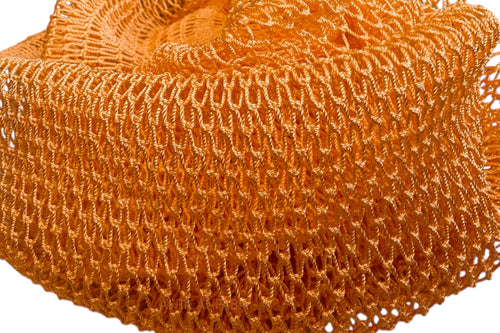Afrikaanse spons / net sponge - traditionele SAPO spons / scrub spons - Perzik