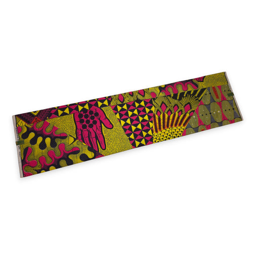 VLISCO stof Hollandais Afrikaanse Wax print - Roze limoen High-Life VL04111.023