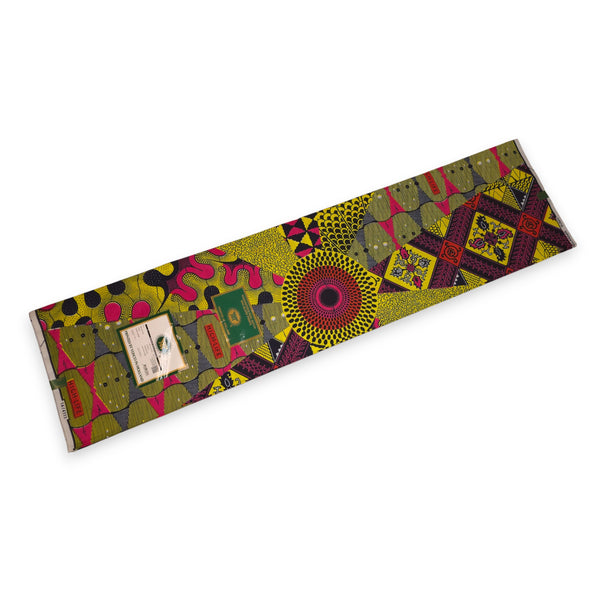 VLISCO stof Hollandais Afrikaanse Wax print - Roze limoen High-Life VL04111.023