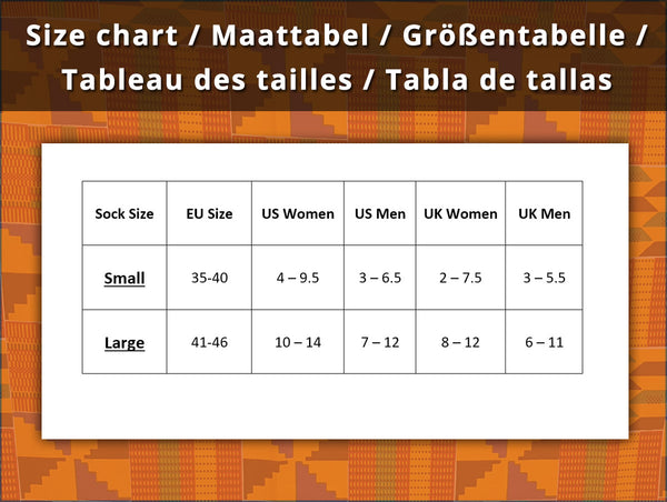 Afrikaanse sokken / Afro sokken / kente print - Set van 3 paar EHAN