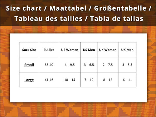 Afrikaanse sokken / Afro sokken / Set van 3 paar EVA