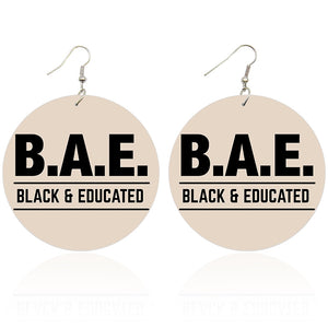 Black and Educated - Afrikaanse oorbellen