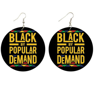 Black by popular demand - Afrikaanse oorbellen