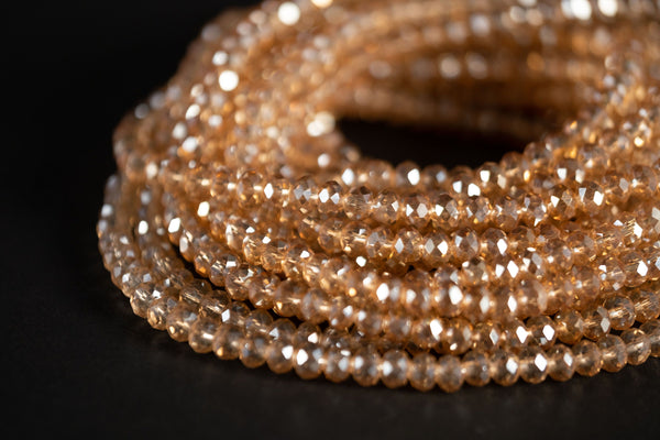 Waist Beads / Afrikaanse Heupketting - IVIE- Goud crystal (elastisch)