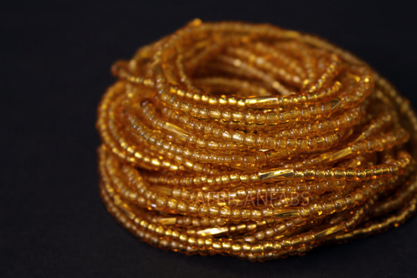 Waist Beads / Afrikaanse Heupketting - IDEMUDIA - Goud (elastisch)