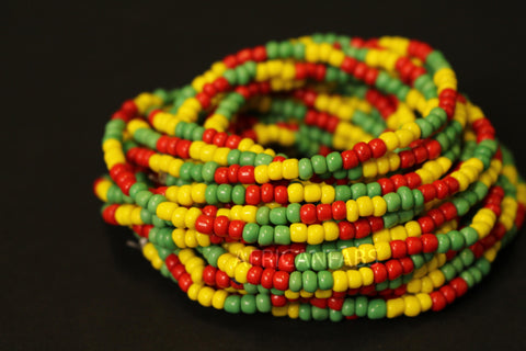 Waist Beads / Afrikaanse Heupketting - IMUDIASE - Multicoloured (elastisch)