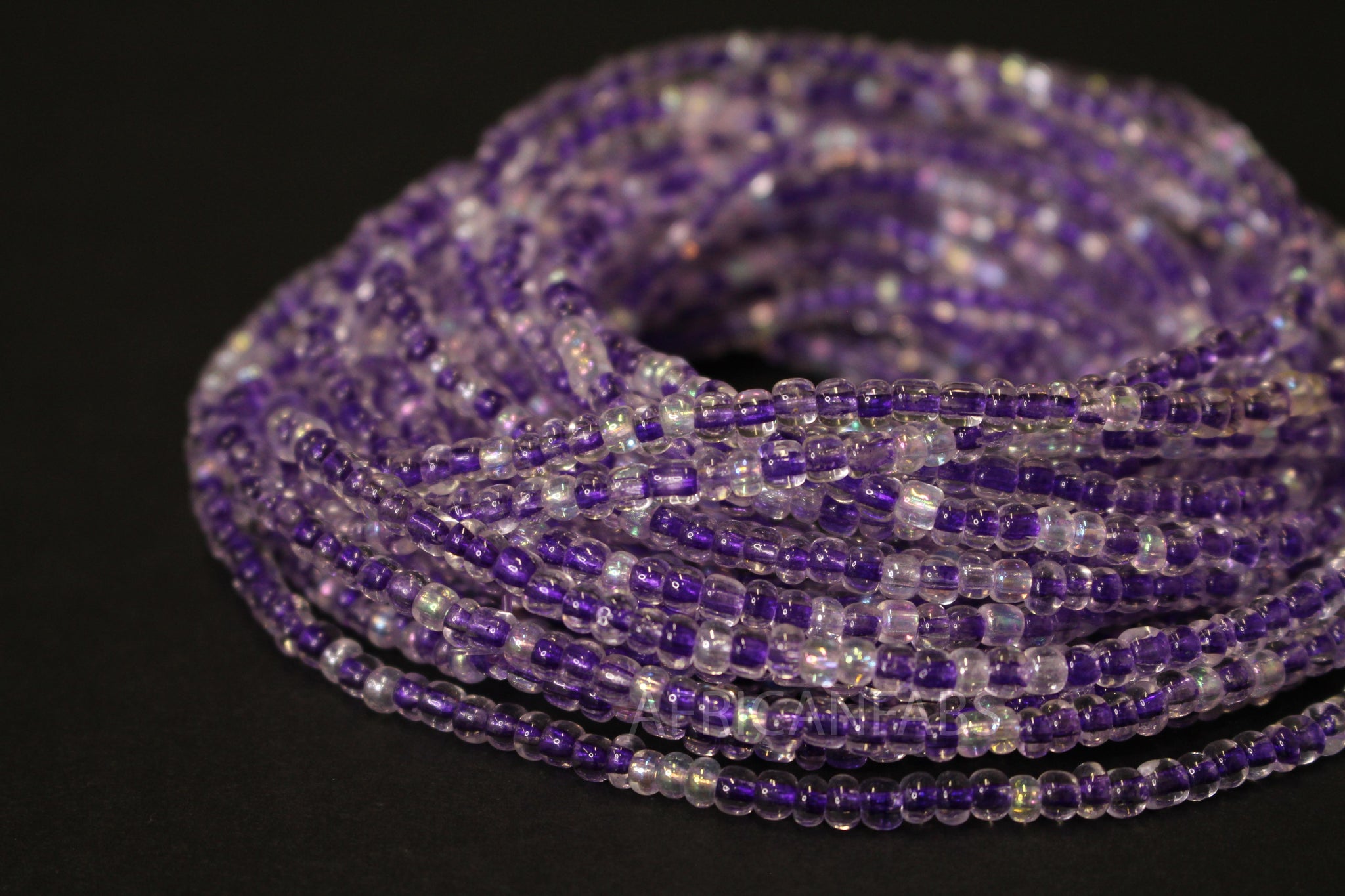 Waist Beads / Afrikaanse Heupketting - UYI - Paars (elastisch)