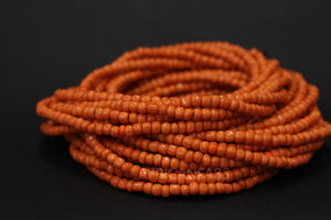 Waist Beads / Afrikaanse Heupketting - BENIN - Oranje (elastisch)