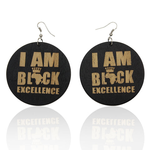 I am Black Excellence - Afrikaanse oorbellen