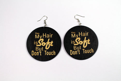African earrings | Yes My HAIR is Soft But Don't Touch