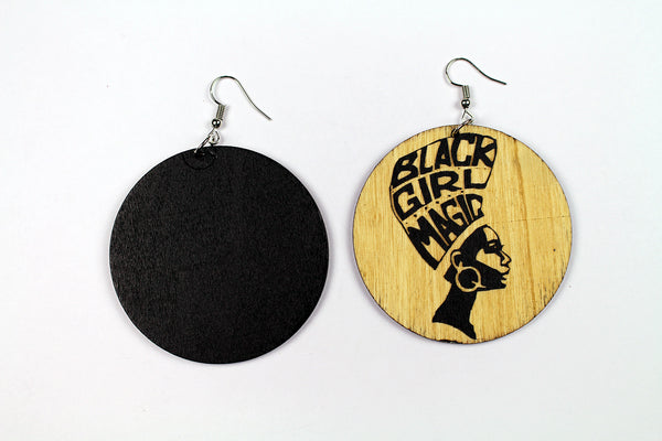 African earrings wood | Black girl magic