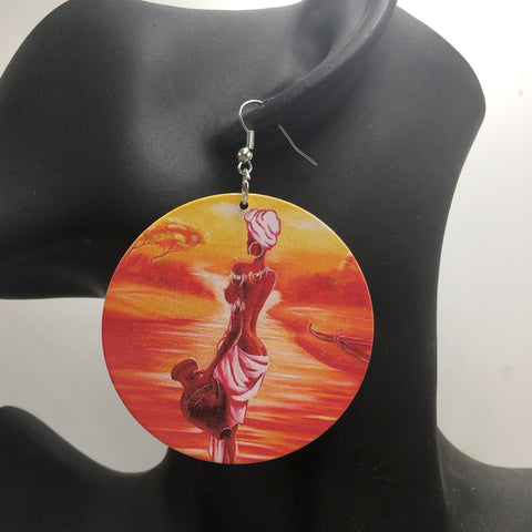 Africa inspired earrings | African River Woman