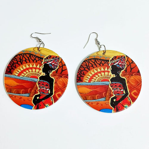 Africa inspired earrings | African Stylish Woman