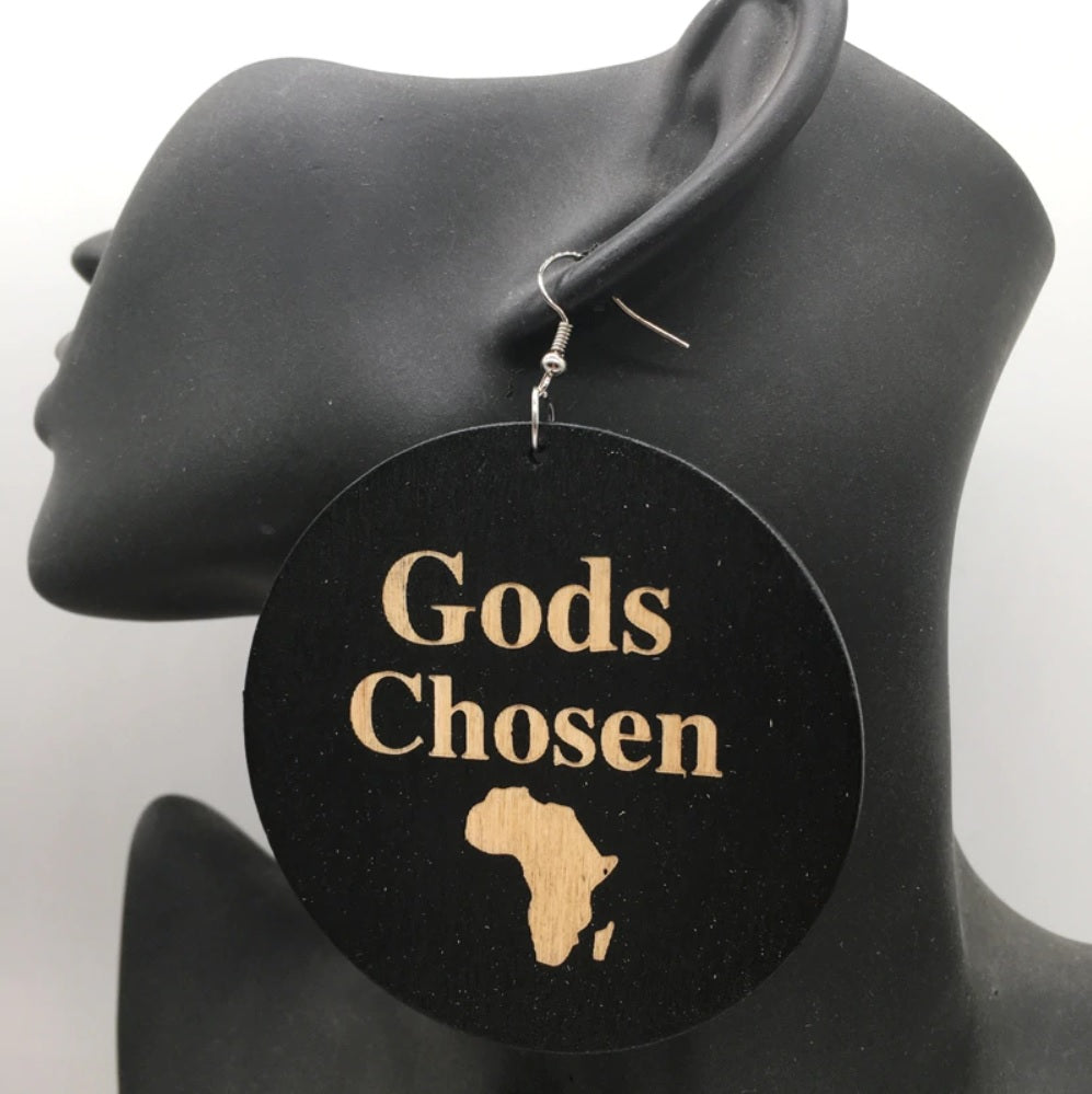 Wooden earrings | Gods Chosen