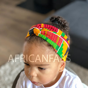 Haarband / Hoofdband voor Kinderen in Afrikaanse print - Kente