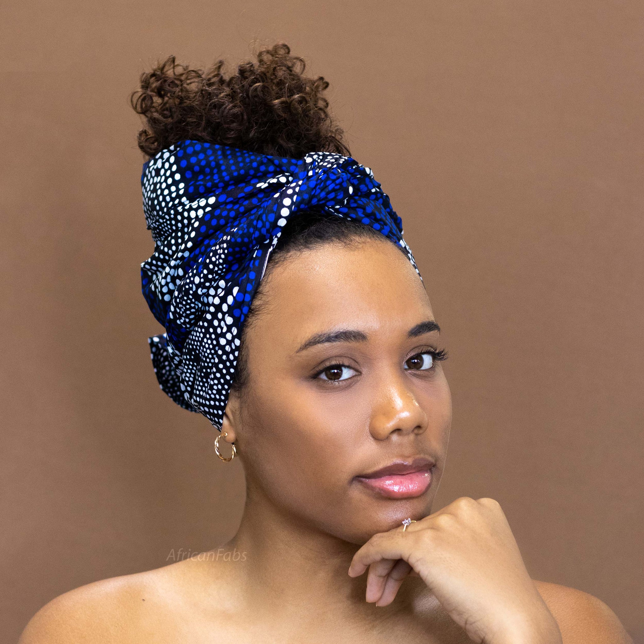 Afrikaanse Blauwe diamonds hoofddoek - headwrap