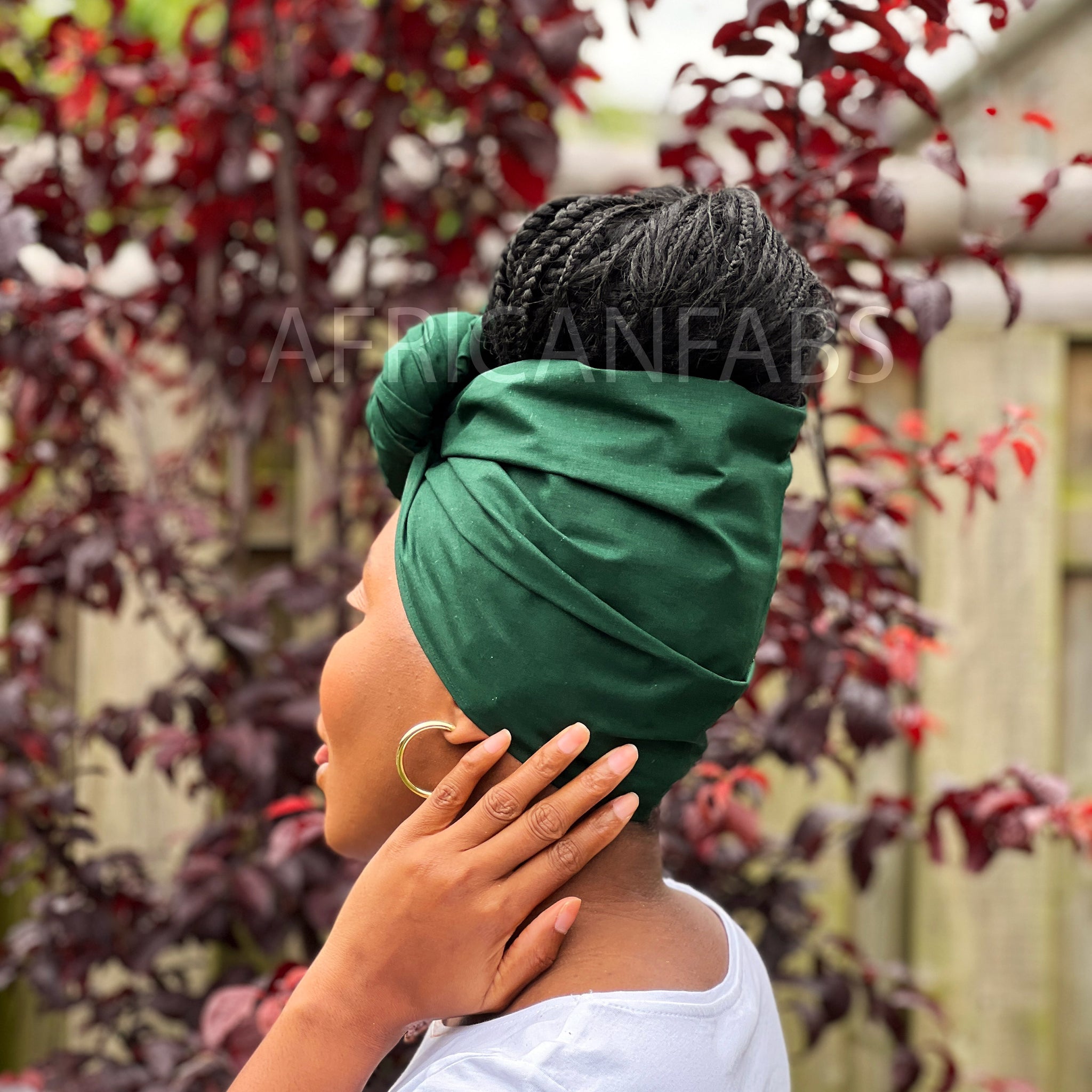 Groene hoofddoek / Groene headwrap