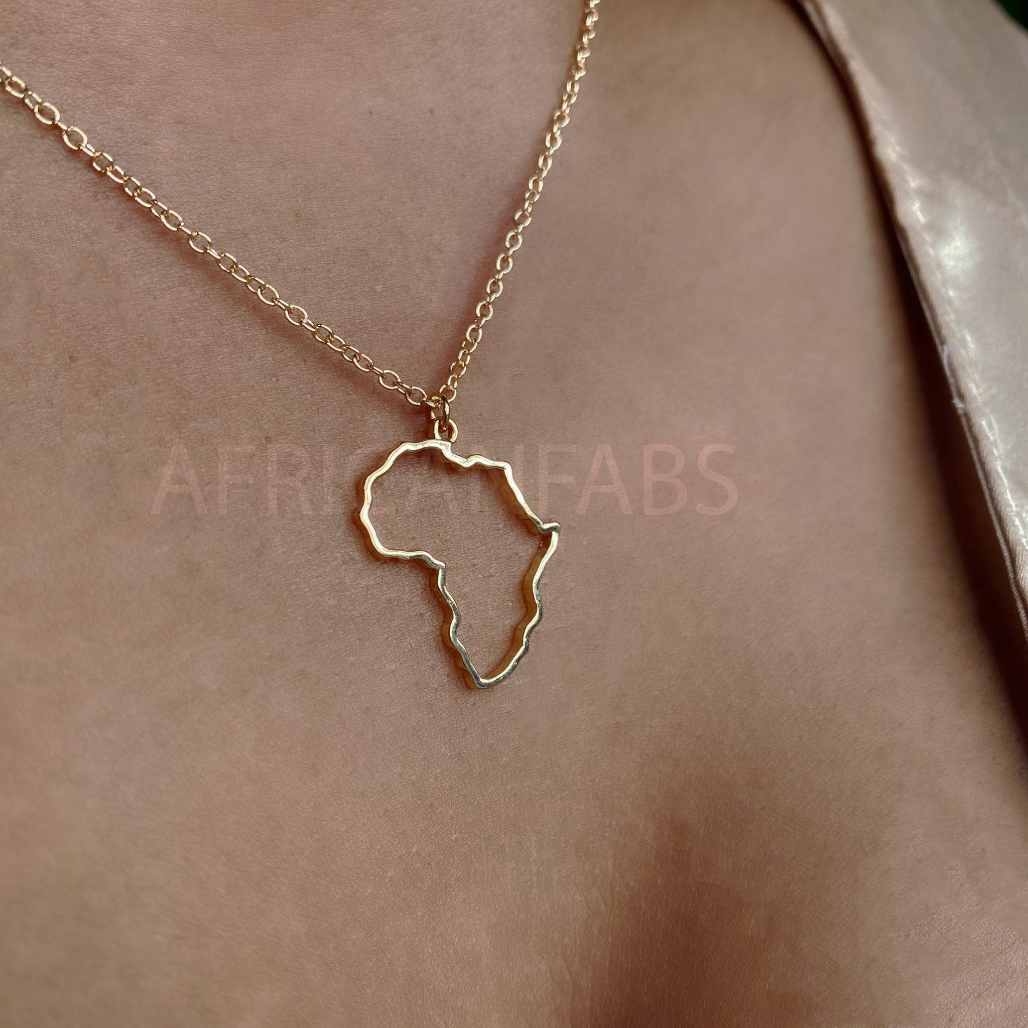 Ketting / halsketting / hanger - Afrikaans continent - Goud