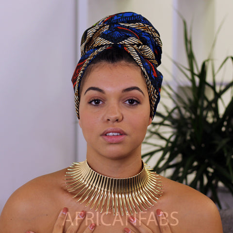 Afrikaanse stijl Choker / Gouden Hoge halsketting