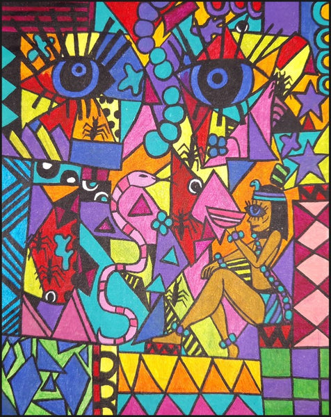 Hoodie - Unisex - STEUN EEN GOED DOEL - Kunst uit Zuid-Afrika SA01 (Hoodie in meerdere kleuren)