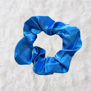 Scrunchie Satijn - Volwassenen Haaraccessoire - Blauw