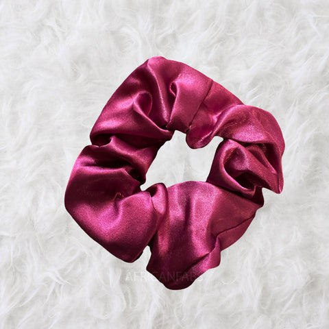 Scrunchie Satijn - Volwassenen Haaraccessoire - Bordeaux licht