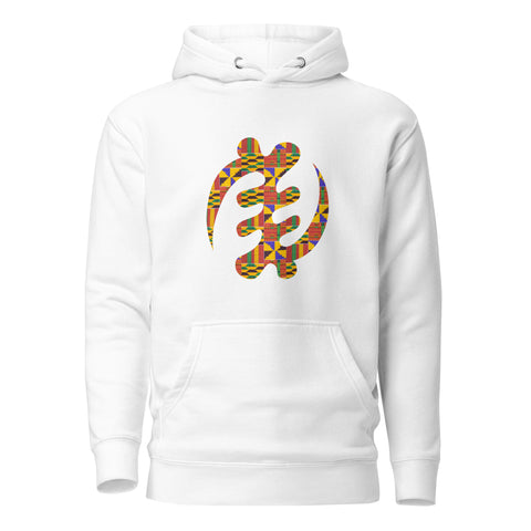 Hoodie - Unisex - Adinkra kente print D025 (Hoodie in meerdere kleuren beschikbaar)