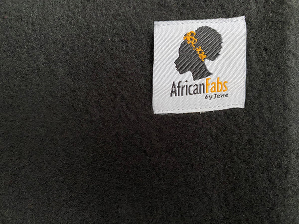 SJAAL & SOK SET - Afrikaanse print zwarte bogolan Winter Sjaal + Sokken